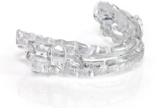Clear oral appliance tray