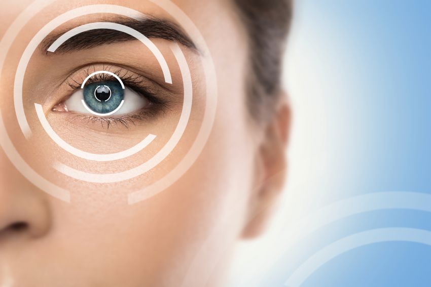 A closeup of a woman’s eye