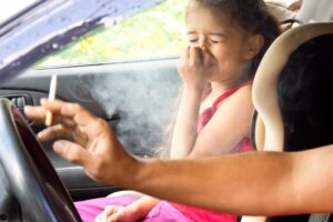 Children experiencing secondhand smoke